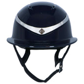 Charles Owen Gorra Halo Luxe Navy/Platino Brillo