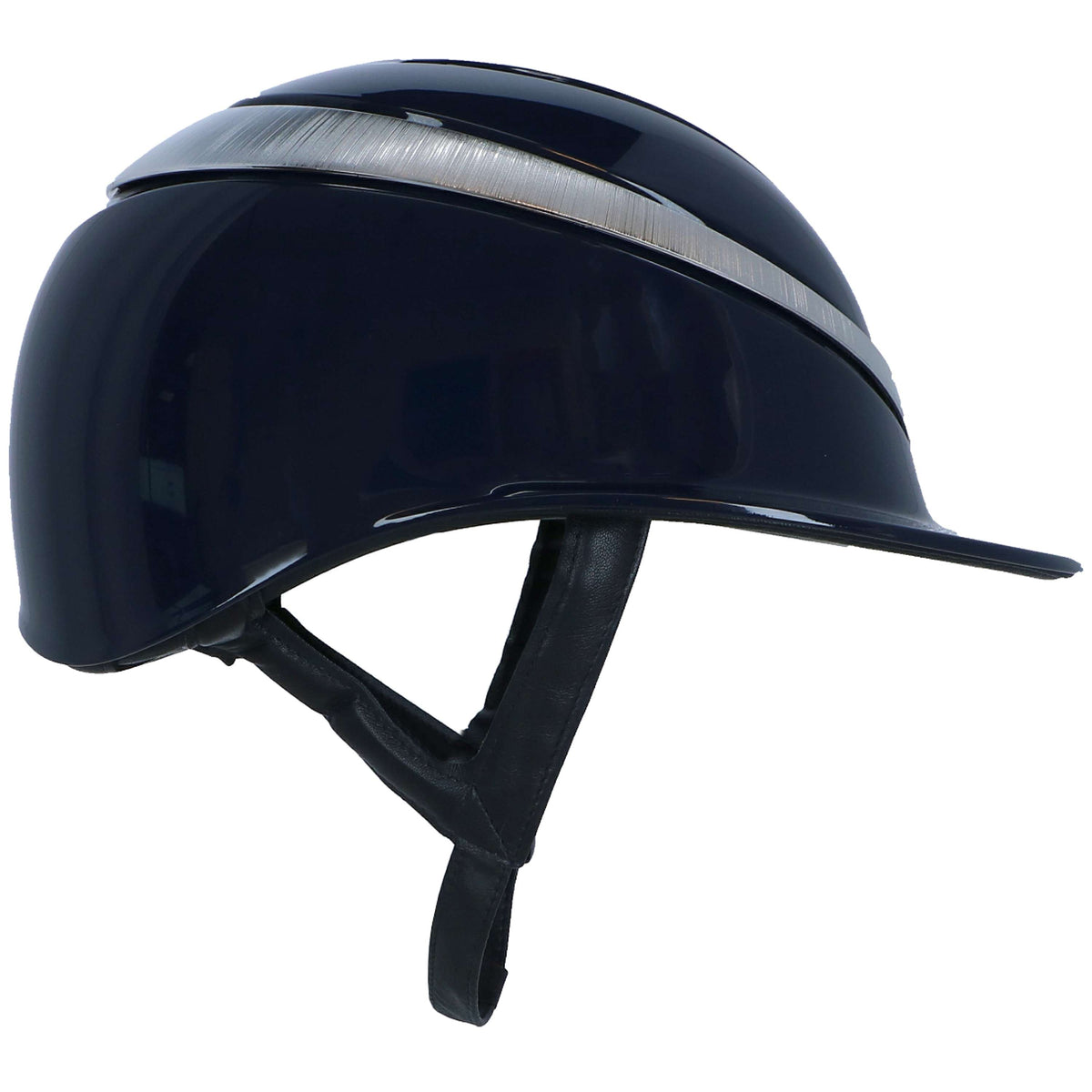 Charles Owen Gorra Halo Luxe Navy/Platino Brillo