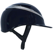 Charles Owen Gorra Halo Luxe Navy/Platino Brillo