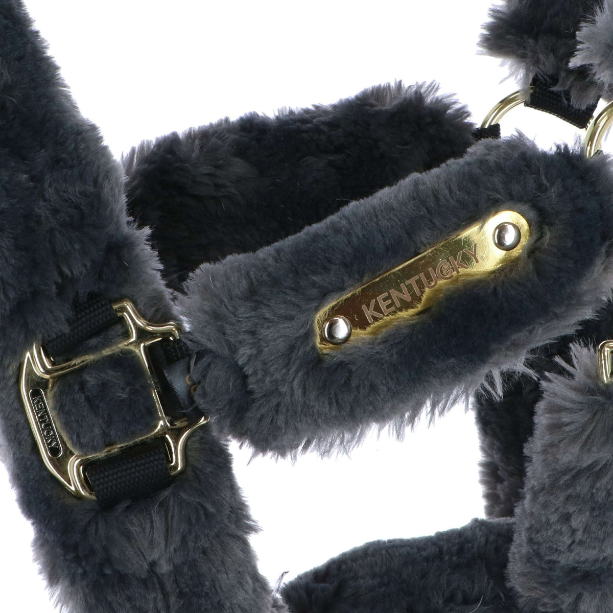 Kentucky Horsewear Cabezada Sheepskin Gris