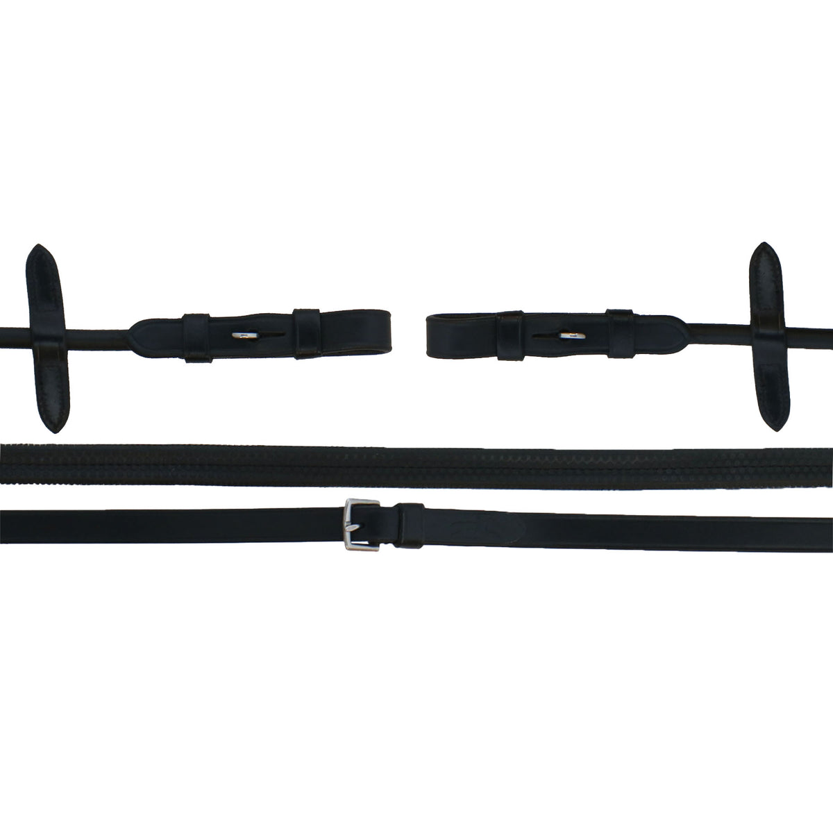 Schockemöhle Riendas Champions Collection Laced Negro/Plata