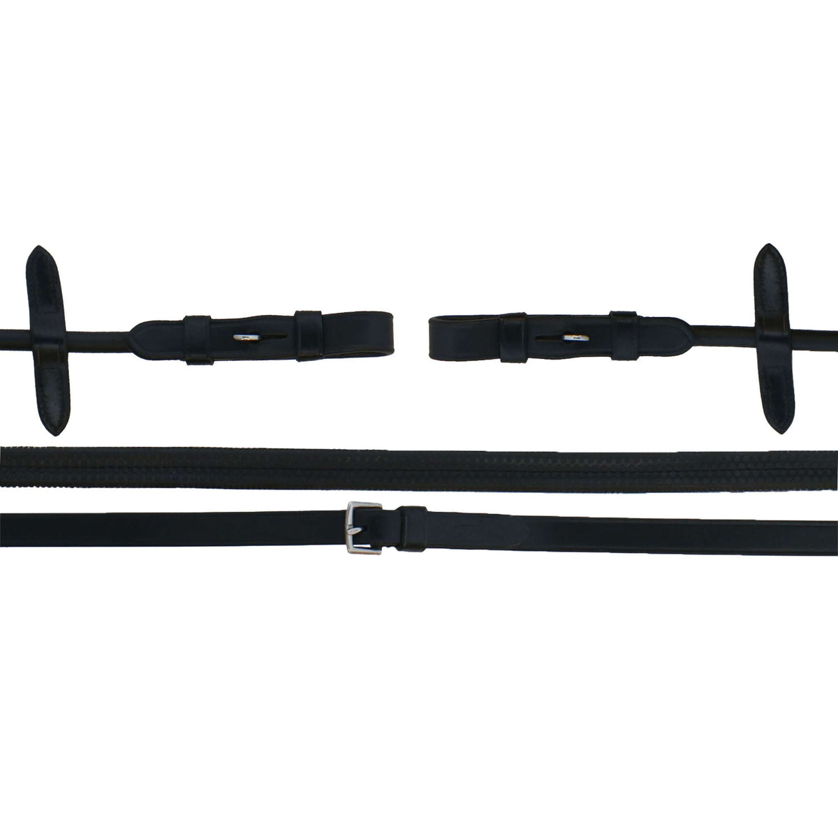 Schockemöhle Riendas Champions Collection Laced Negro/Plata