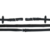 Schockemöhle Riendas Durasoft Grip Caucho Negro/Plata