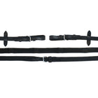 Schockemöhle Riendas Durasoft Grip Caucho Negro/Plata