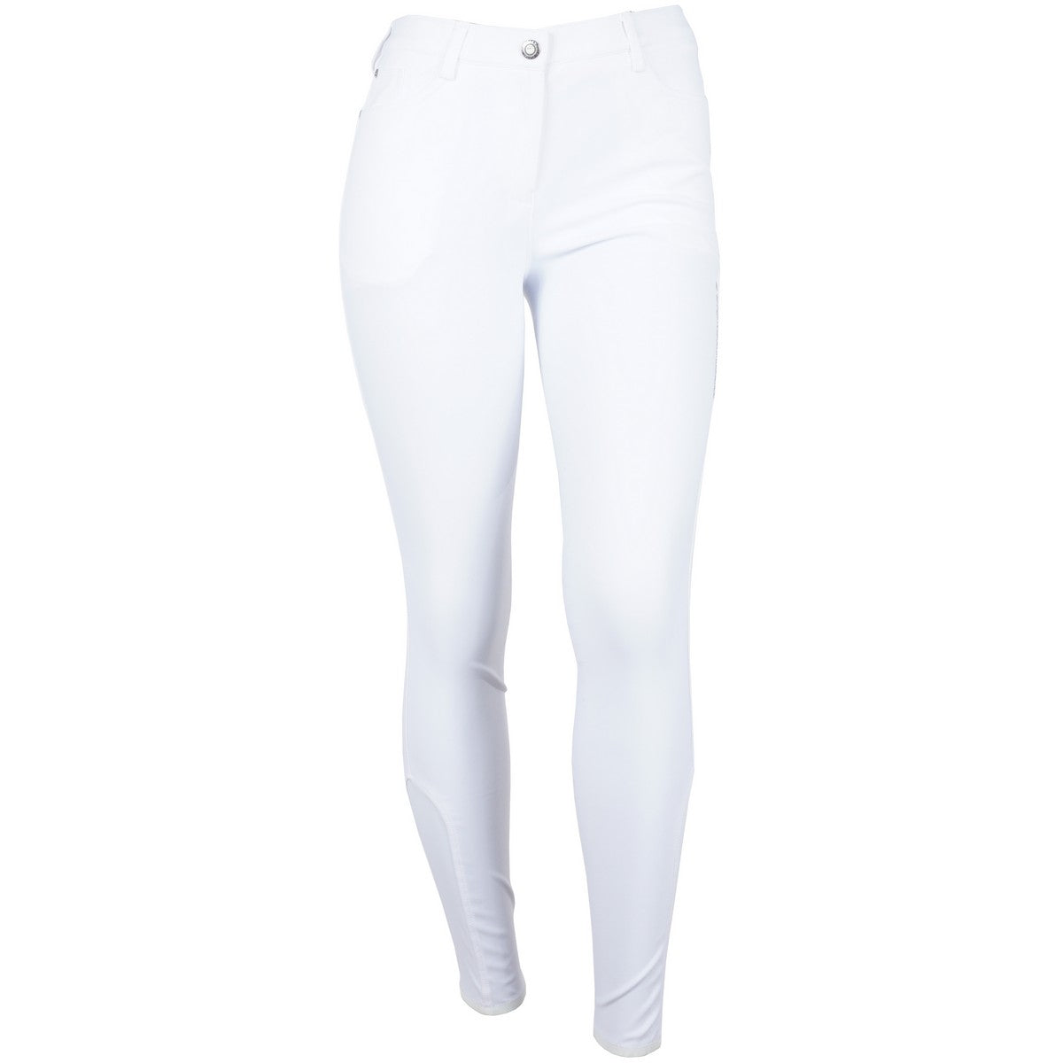 Schockemöhle Pantalón de Equitación Equinox Chayenne Full Grip Blanco