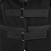 Harry's Horse Manta de Forro Polar con Cuello Enrollable Negro