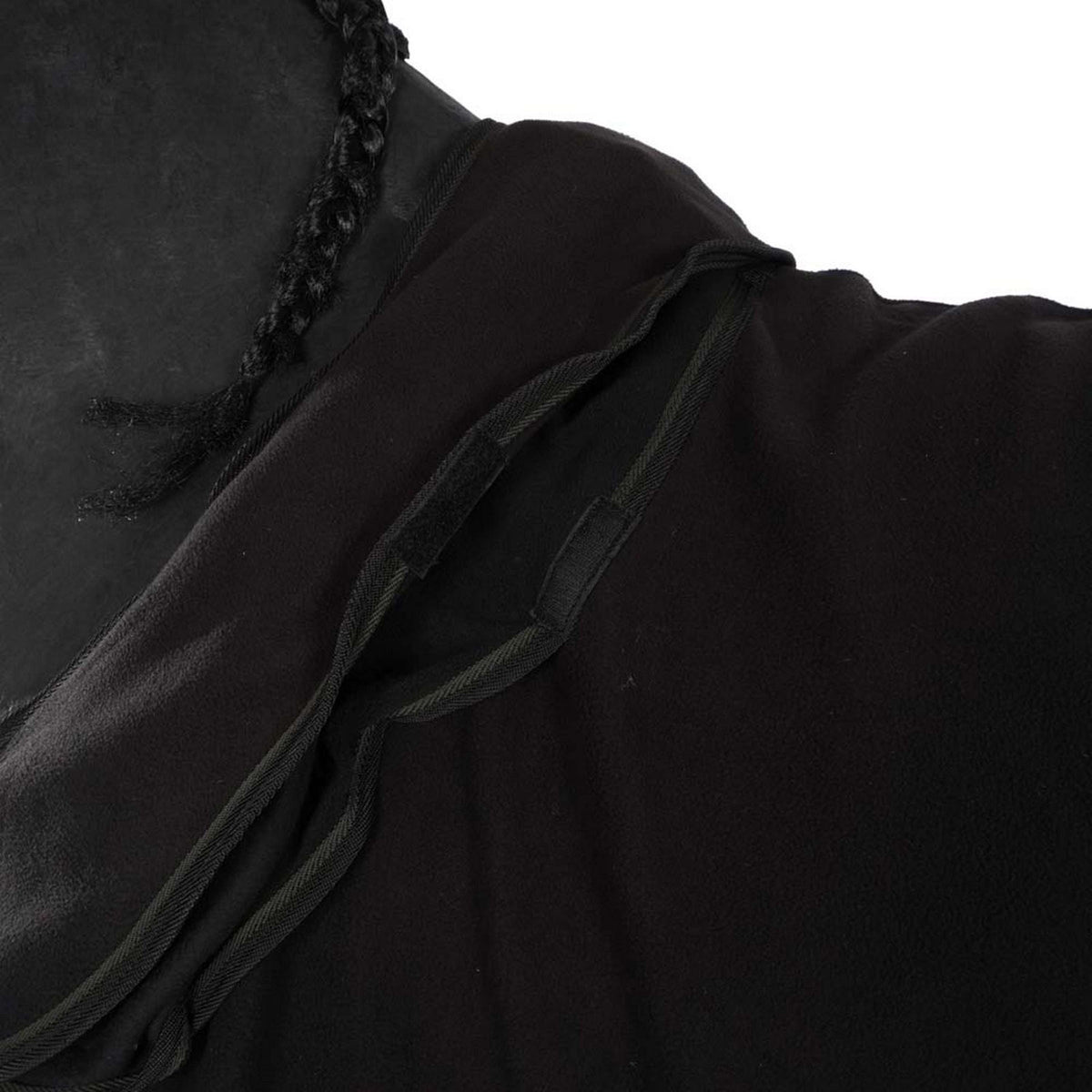 Harry's Horse Manta de Forro Polar con Cuello Enrollable Negro