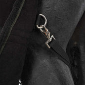 Harry's Horse Manta de Forro Polar con Cuello Enrollable Negro