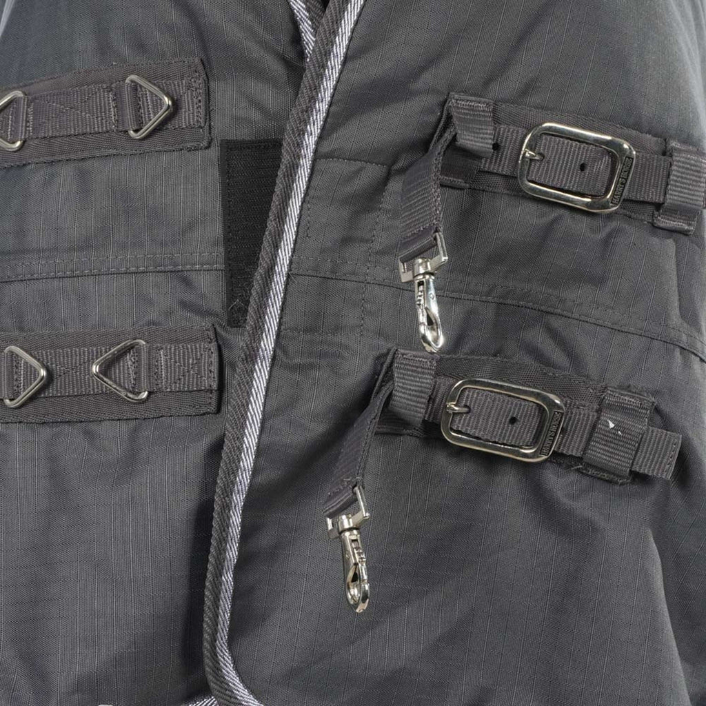 Harry's Horse Alfombra de Exterior Thor 200g con cuello Ebano