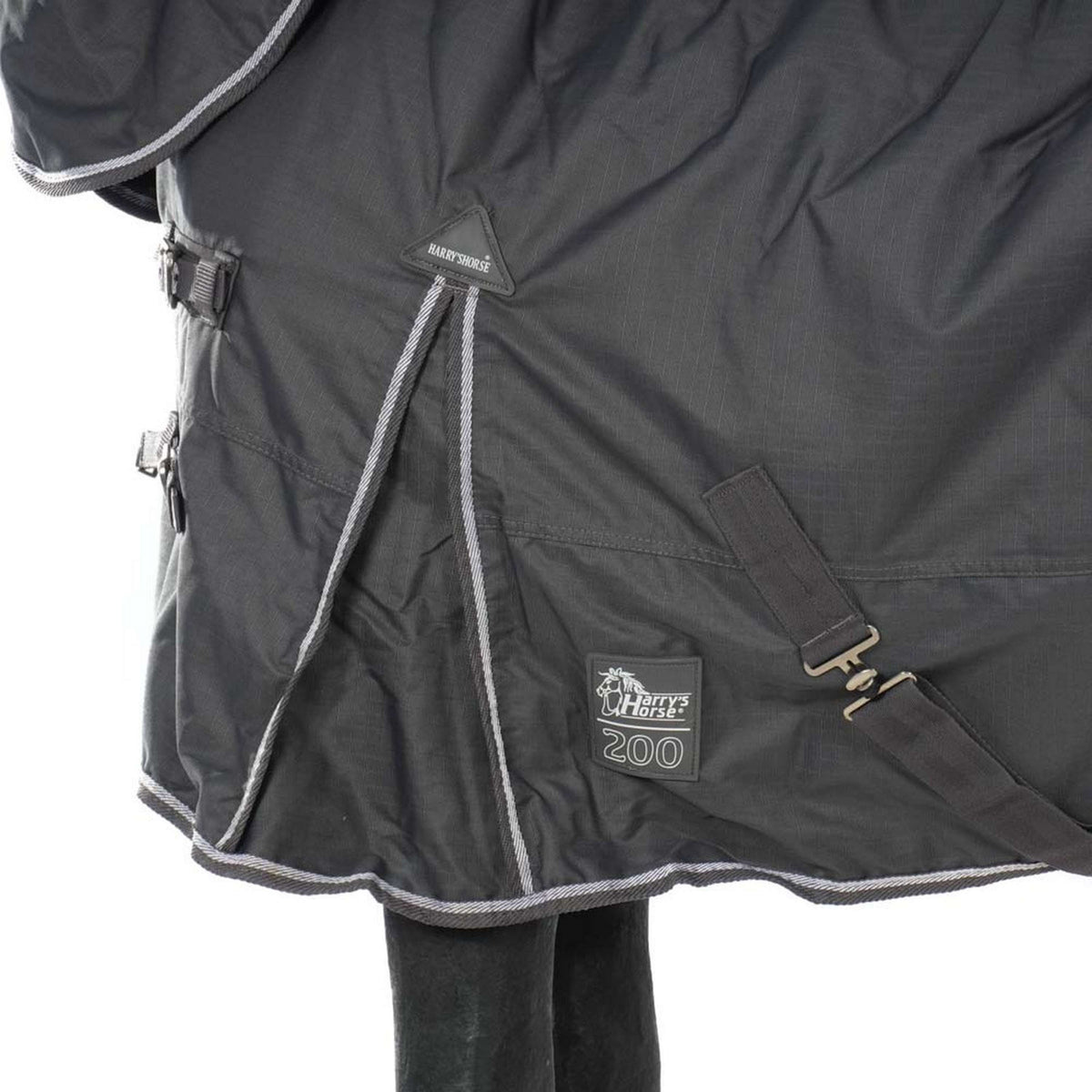 Harry's Horse Alfombra de Exterior Thor 200g con cuello Ebano