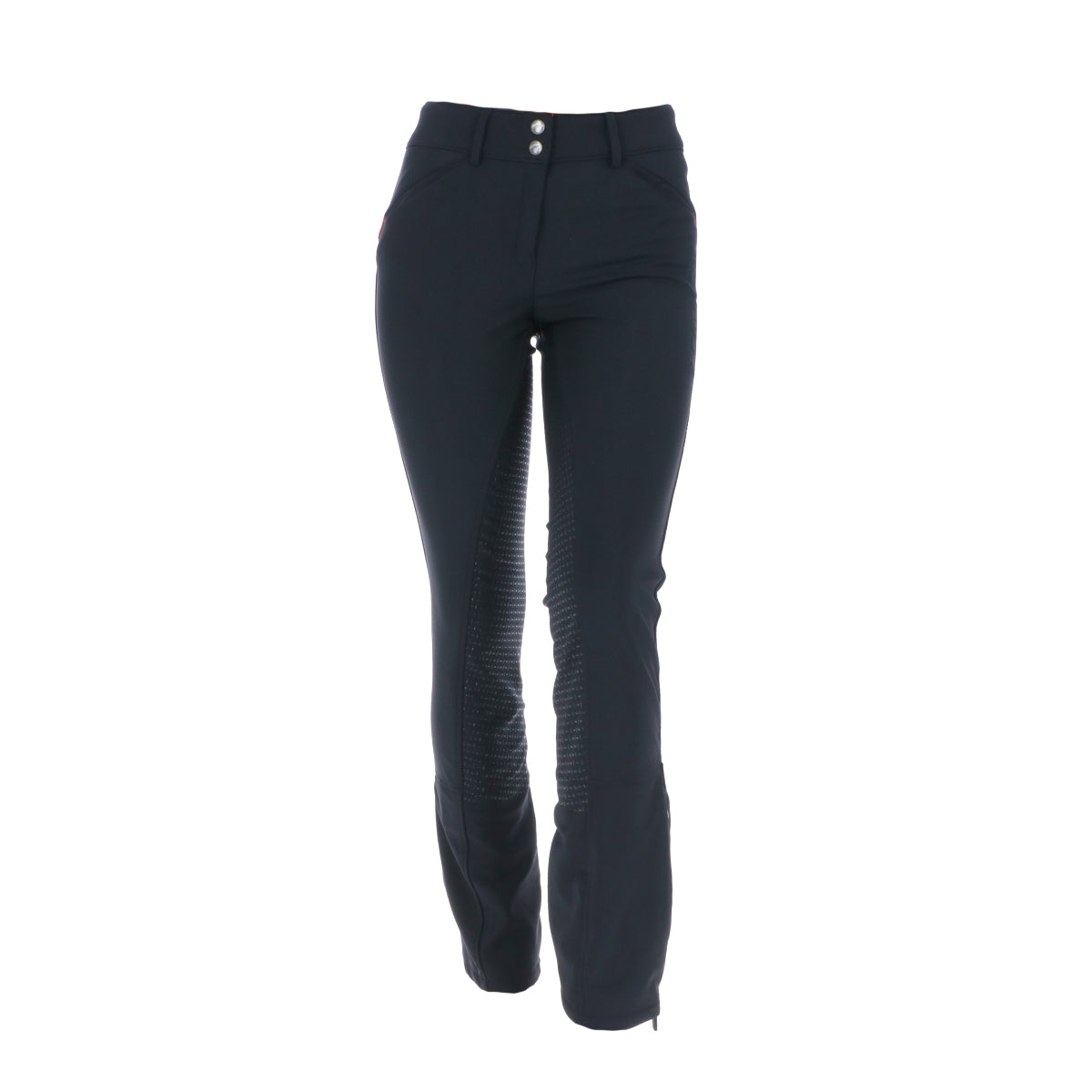 Catago Pantalones Jodhpur. Solrun Softshell Asiento de Silicona Negro