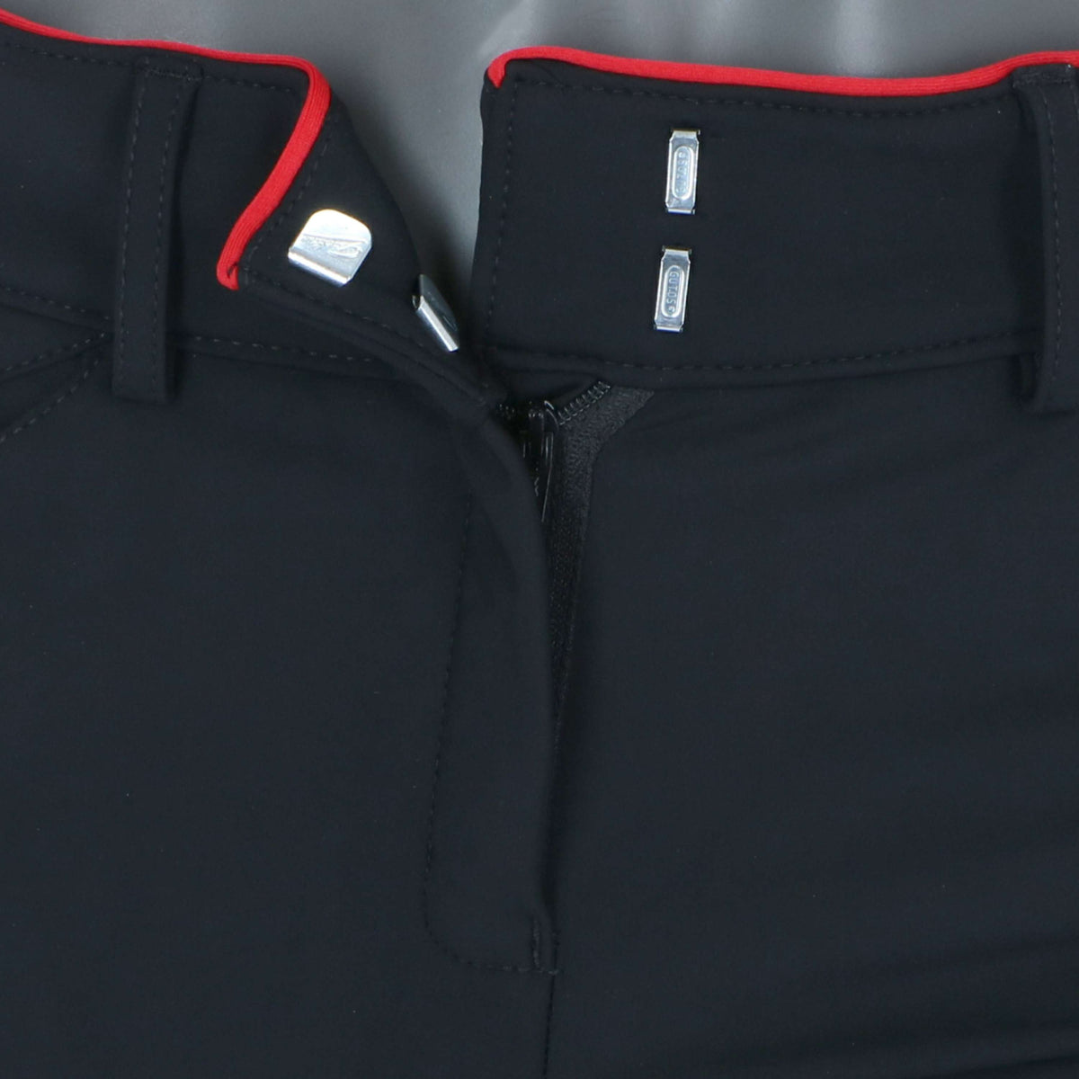 Catago Pantalones Jodhpur. Solrun Softshell Asiento de Silicona Negro