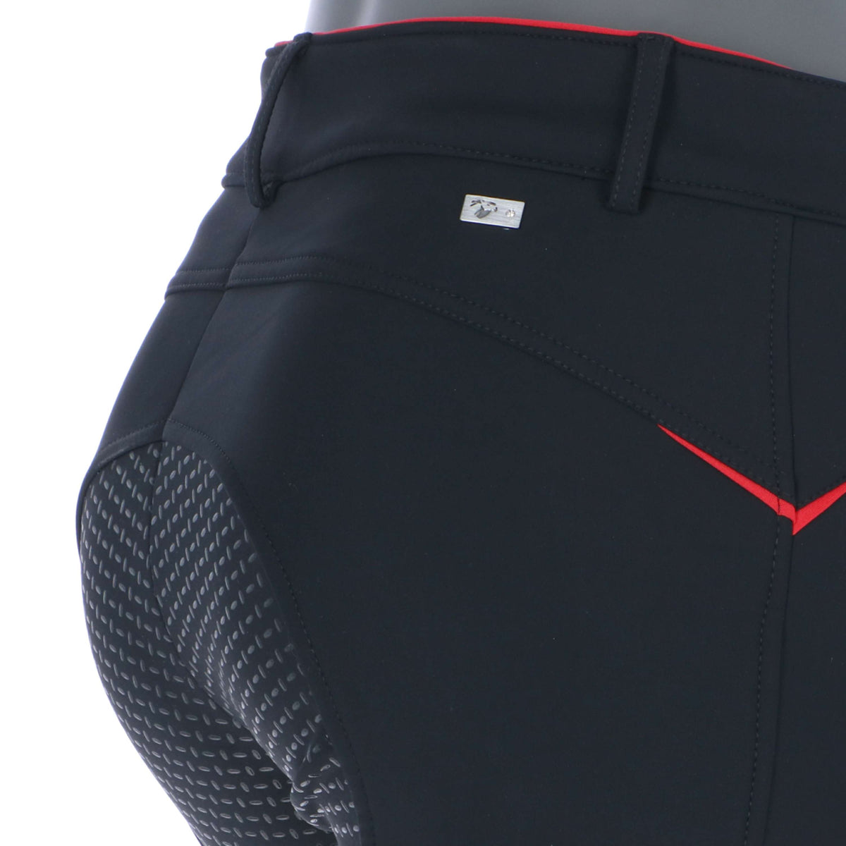 Catago Pantalones Jodhpur. Solrun Softshell Asiento de Silicona Negro