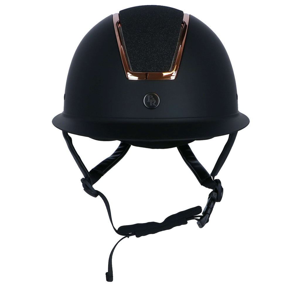 BR Casco de Equitación Omega Painted Glitter Negro/Rosa