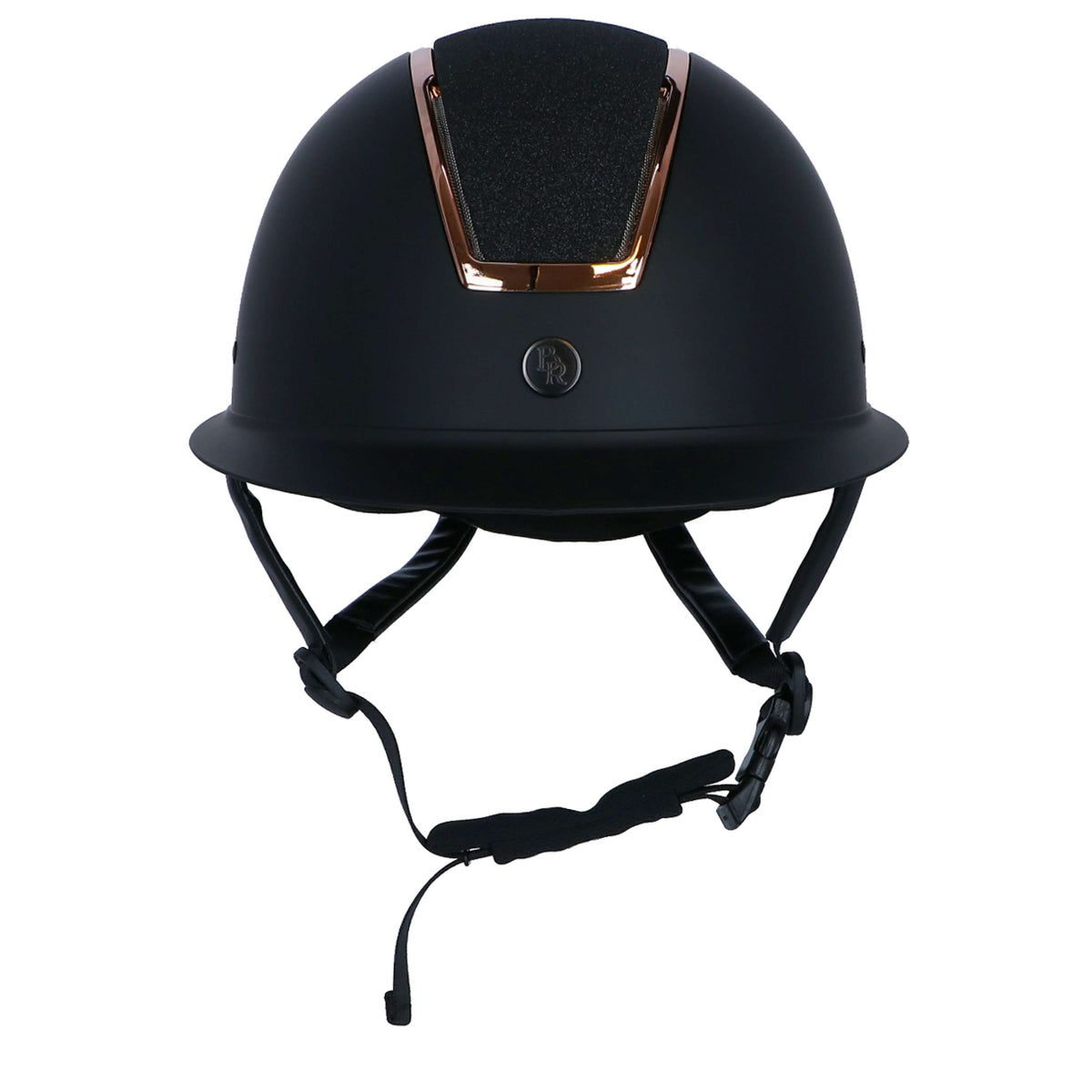 BR Casco de Equitación Omega Painted Glitter Negro/Rosa