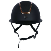 BR Casco de Equitación Omega Painted Glitter Negro/Rosa