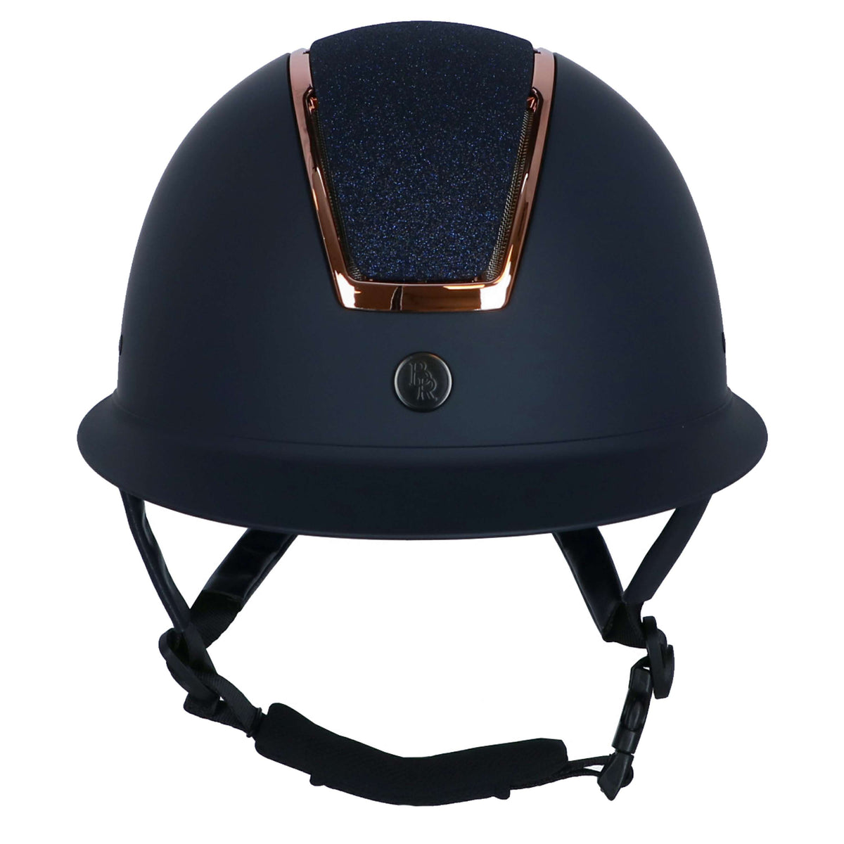 BR Casco de Equitación Omega Painted Glitter Navy/Rose