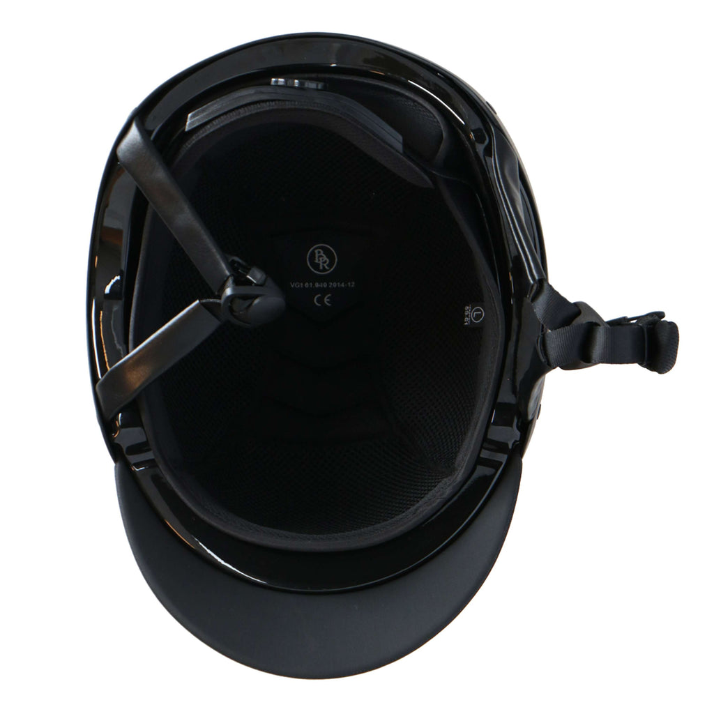 BR Casco de Equitación Lambda Negro/Gunmetal