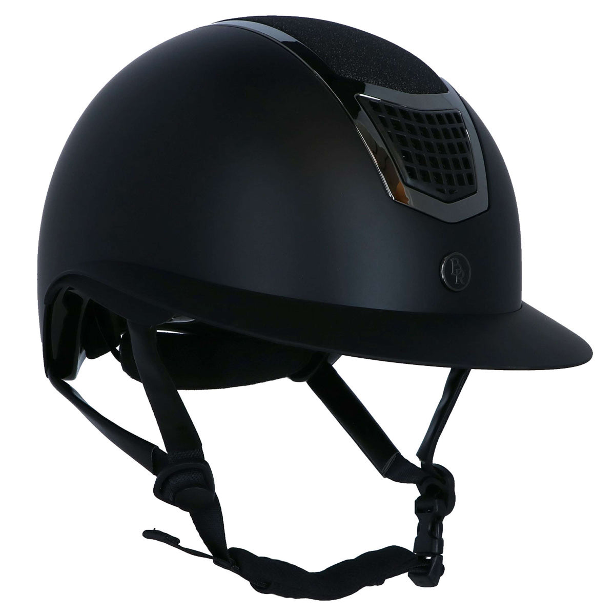 BR Casco de Equitación Lambda Plus Glitter Negro/Gunmetal