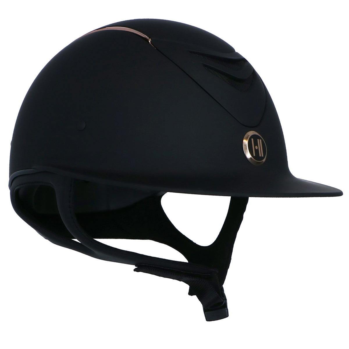 OneK Casco Avancé Matt Líneas Rosegold Negro