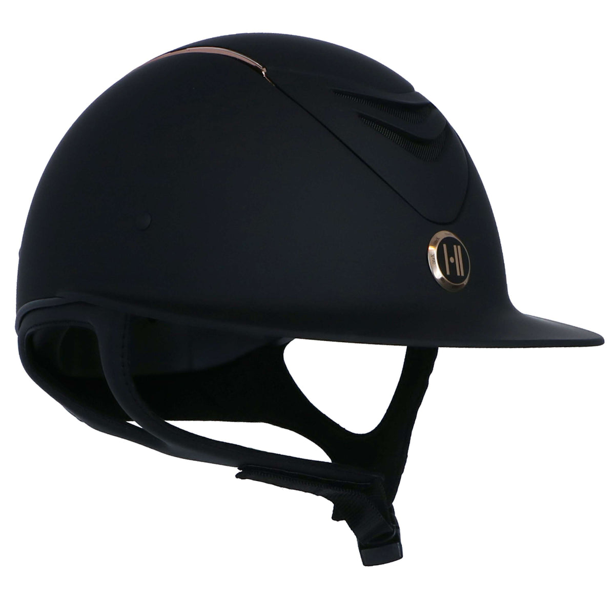 OneK Casco Avancé Matt Líneas Rosegold Negro