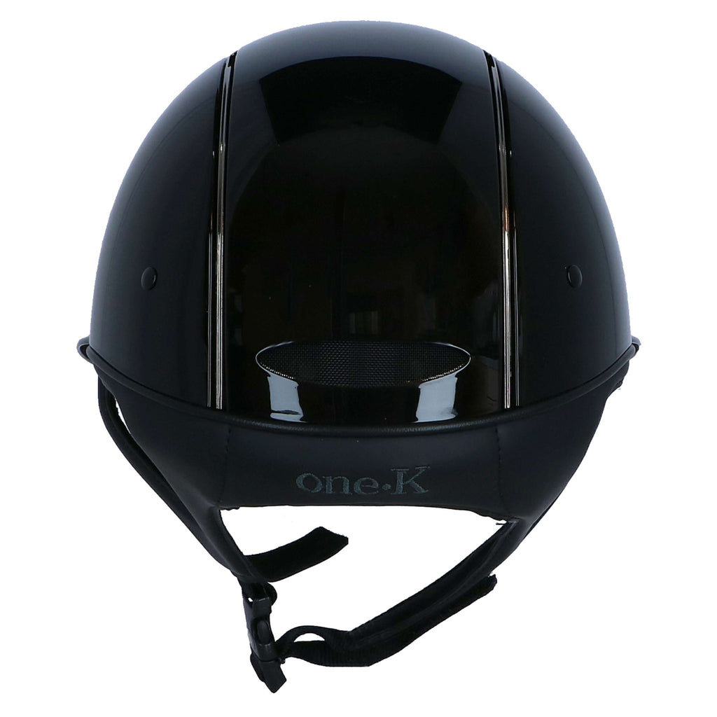 OneK Casco Avancé Glossy Líneas Chrome Negro