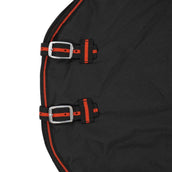 HB Alfombra de Exterior 300g Negro Rojo