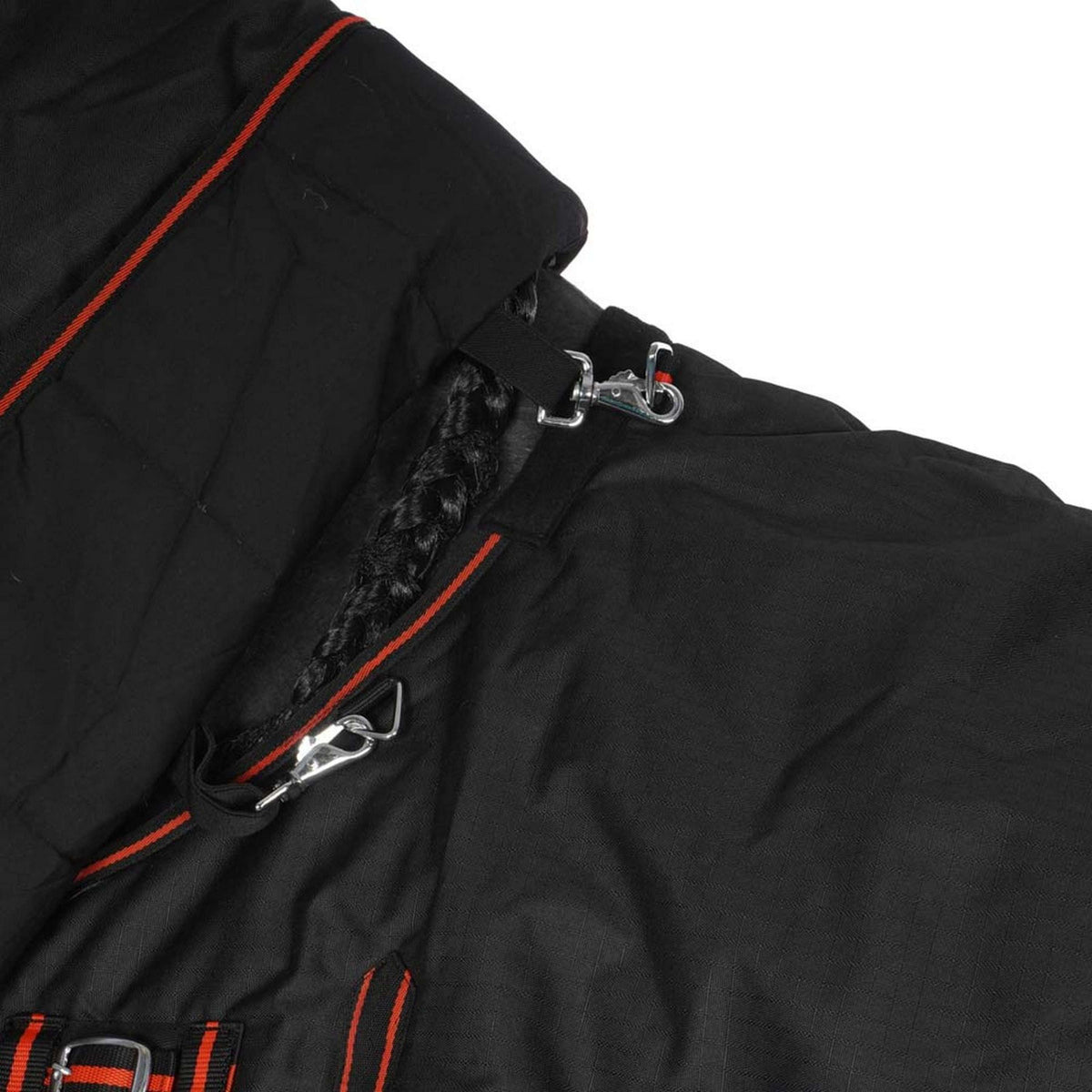 HB Alfombra de Exterior 300g Negro Rojo