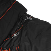 HB Alfombra de Exterior 300g Negro Rojo