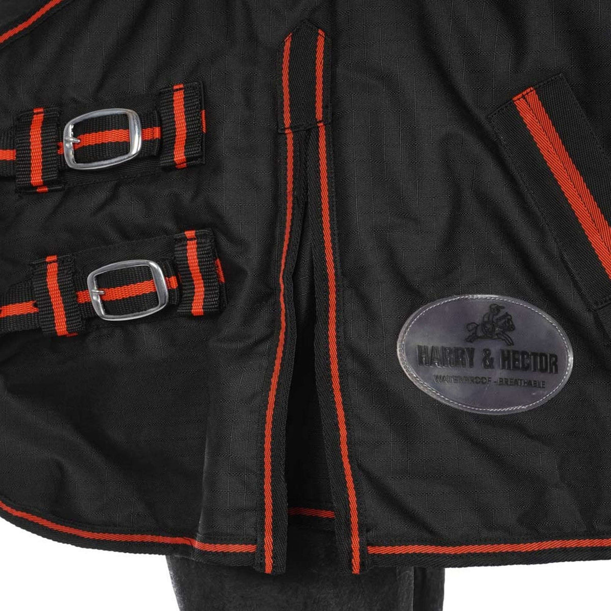 HB Alfombra de Exterior 300g Negro Rojo