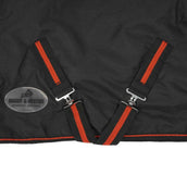 HB Alfombra de Exterior 300g Negro Rojo