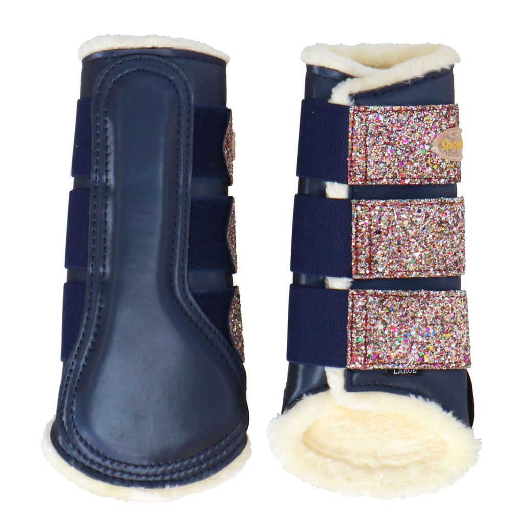 HB Protectores de piernas Gold Rush Glitter Navy