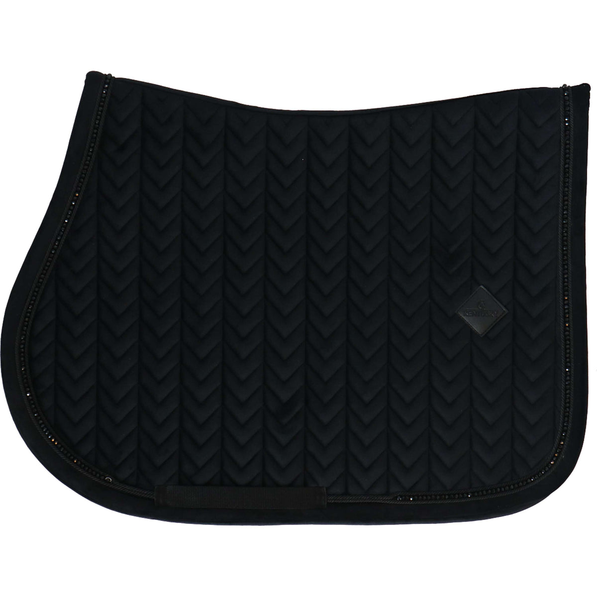 Kentucky Horsewear Mantilla Velvet Pearls Springen Negro