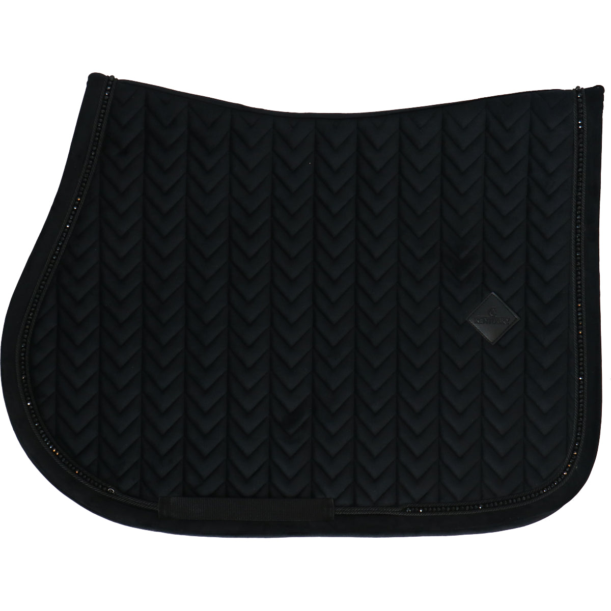 Kentucky Horsewear Mantilla Velvet Pearls Springen Negro