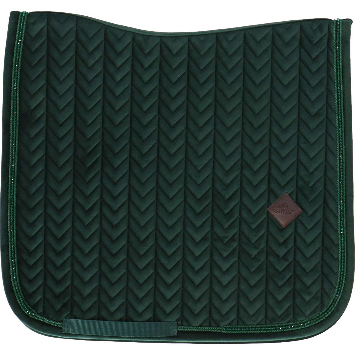 Kentucky Horsewear Mantilla Velvet Pearls Doma clásica Pine Green