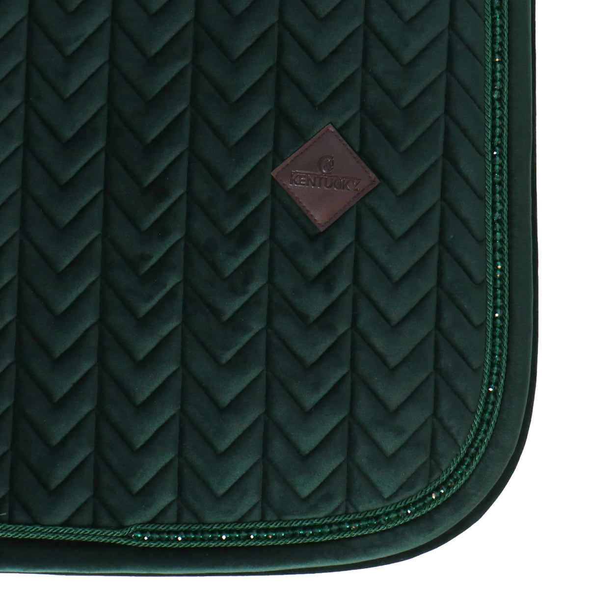 Kentucky Horsewear Mantilla Velvet Pearls Doma clásica Pine Green