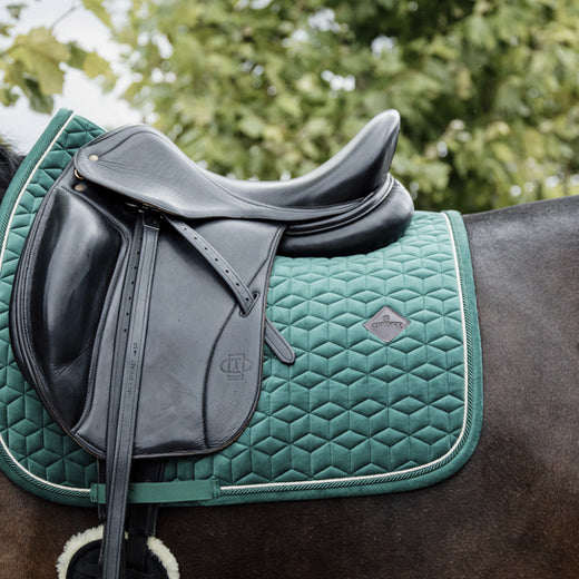 Kentucky Horsewear Mantilla Velvet Pearls Doma clásica Pine Green