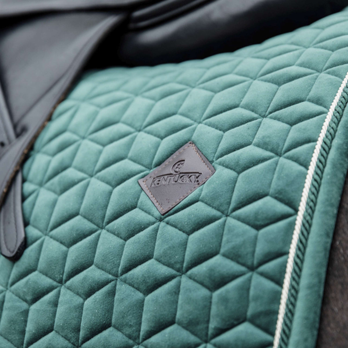 Kentucky Horsewear Mantilla Velvet Pearls Doma clásica Pine Green