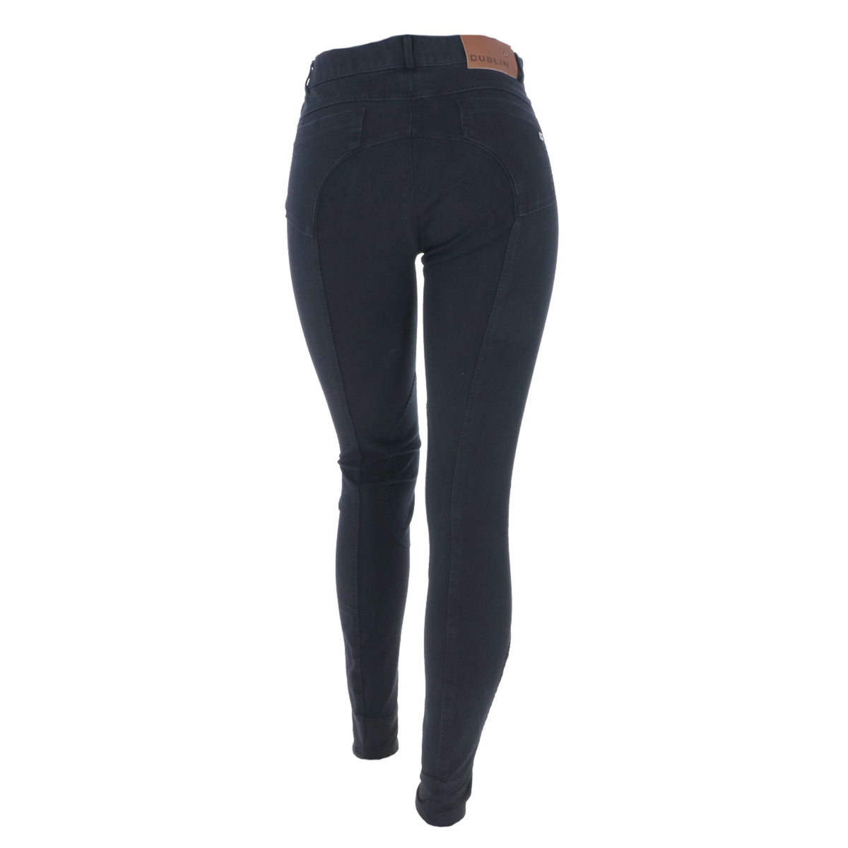 Dublin Pantalón de Equitación Shona Parche de rodilla Denim Ceniza