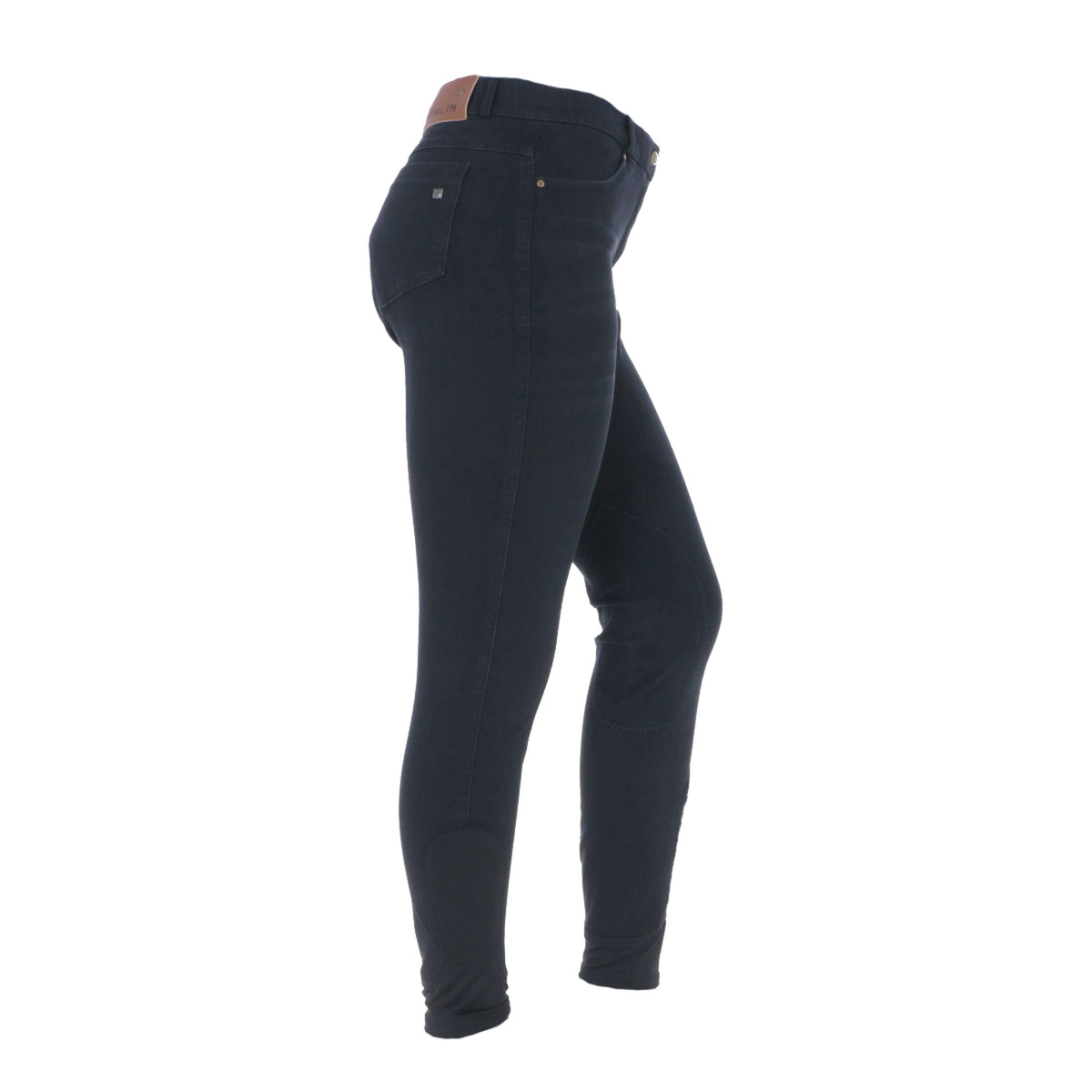 Dublin Pantalón de Equitación Shona Parche de rodilla Denim Ceniza