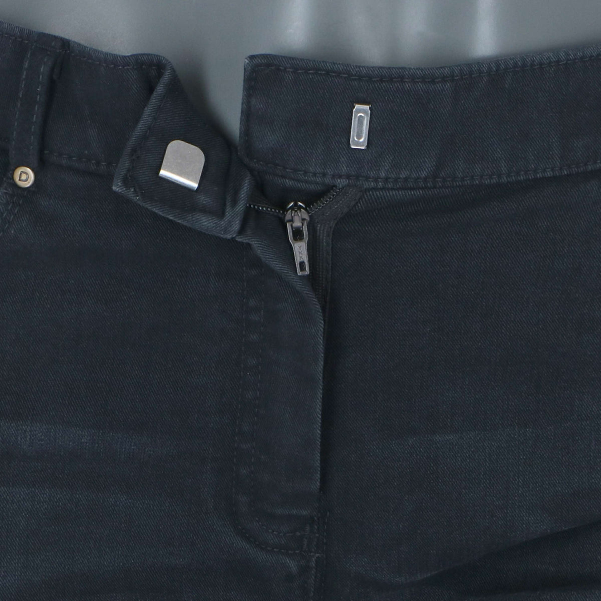 Dublin Pantalón de Equitación Shona Parche de rodilla Denim Ceniza