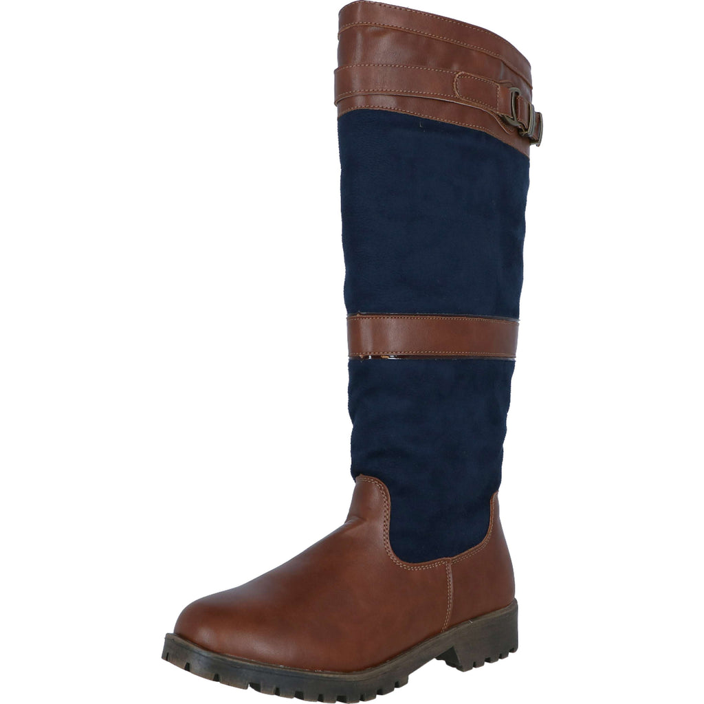 HKM Botas de Invierno Meghan Azul oscuro/Marron