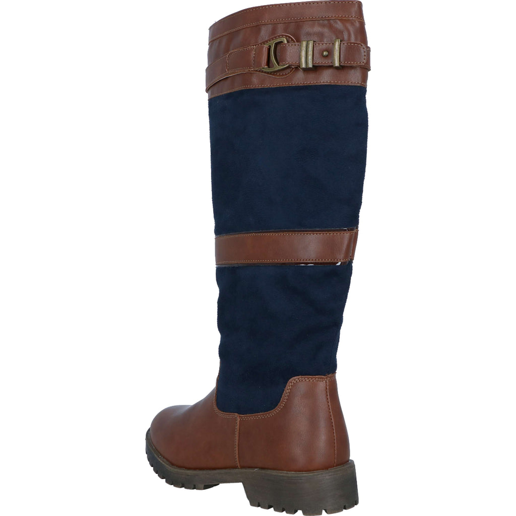 HKM Botas de Invierno Meghan Azul oscuro/Marron