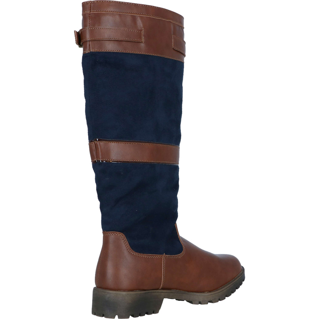 HKM Botas de Invierno Meghan Azul oscuro/Marron