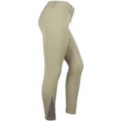 HKM Pantalón de Equitación Lea Silicon Full Grip Verde oliva