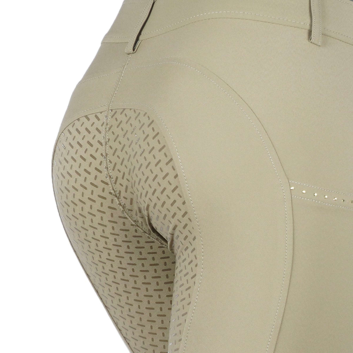 HKM Pantalón de Equitación Lea Silicon Full Grip Verde oliva
