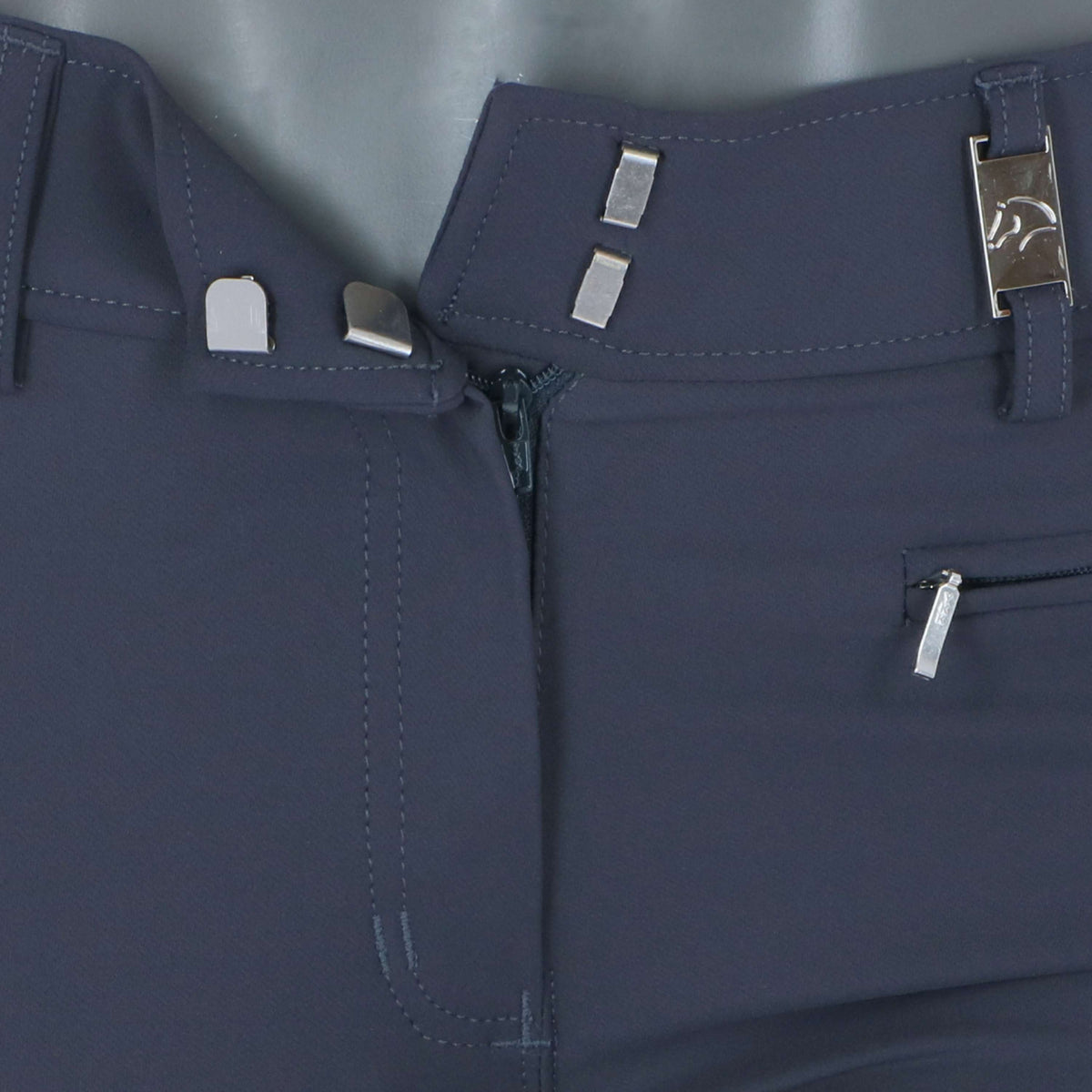 HKM Pantalón de Equitación Lea Silicon Full Grip Azul oscuro