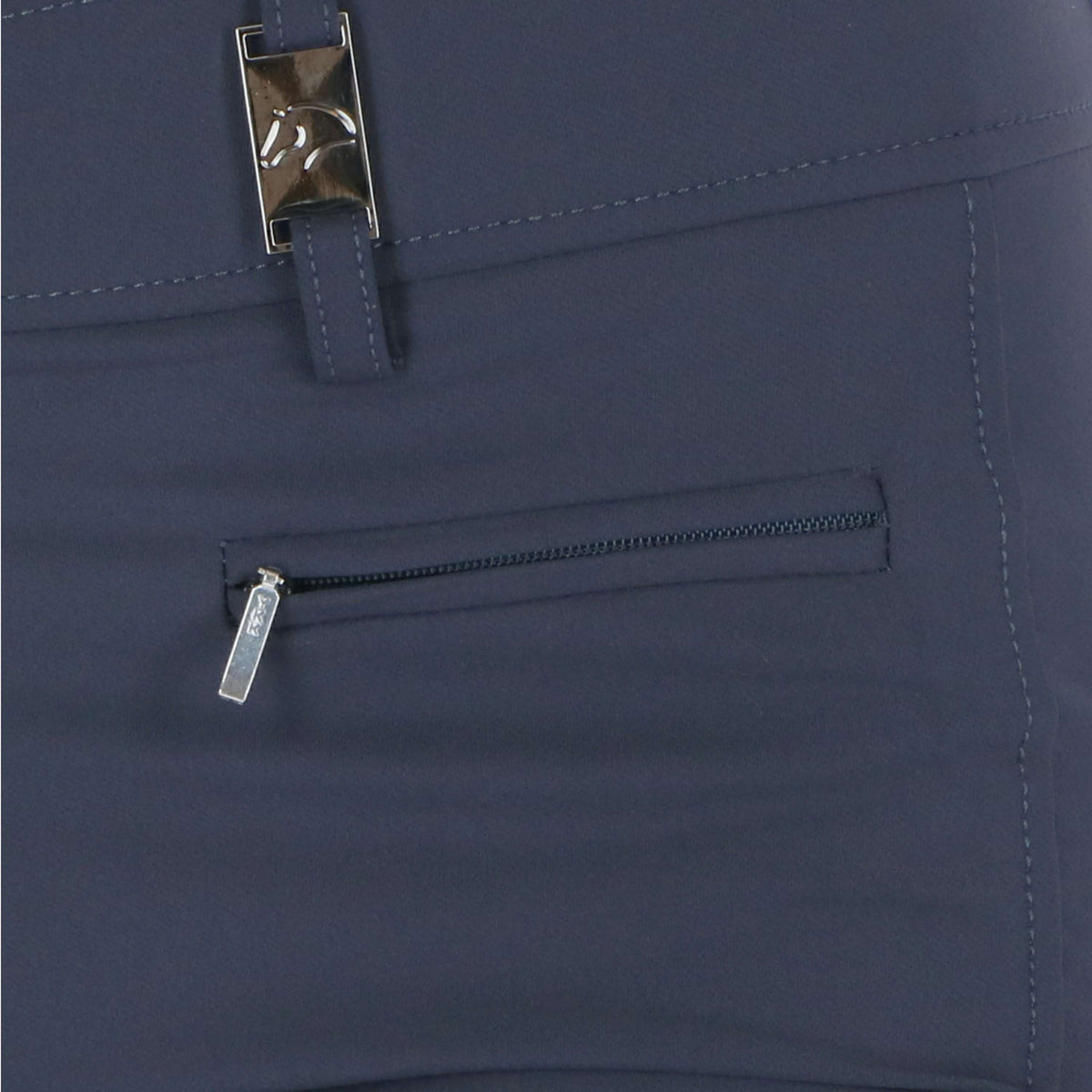 HKM Pantalón de Equitación Lea Silicon Full Grip Azul oscuro