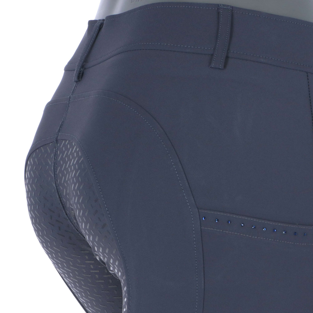 HKM Pantalón de Equitación Lea Silicon Full Grip Azul oscuro