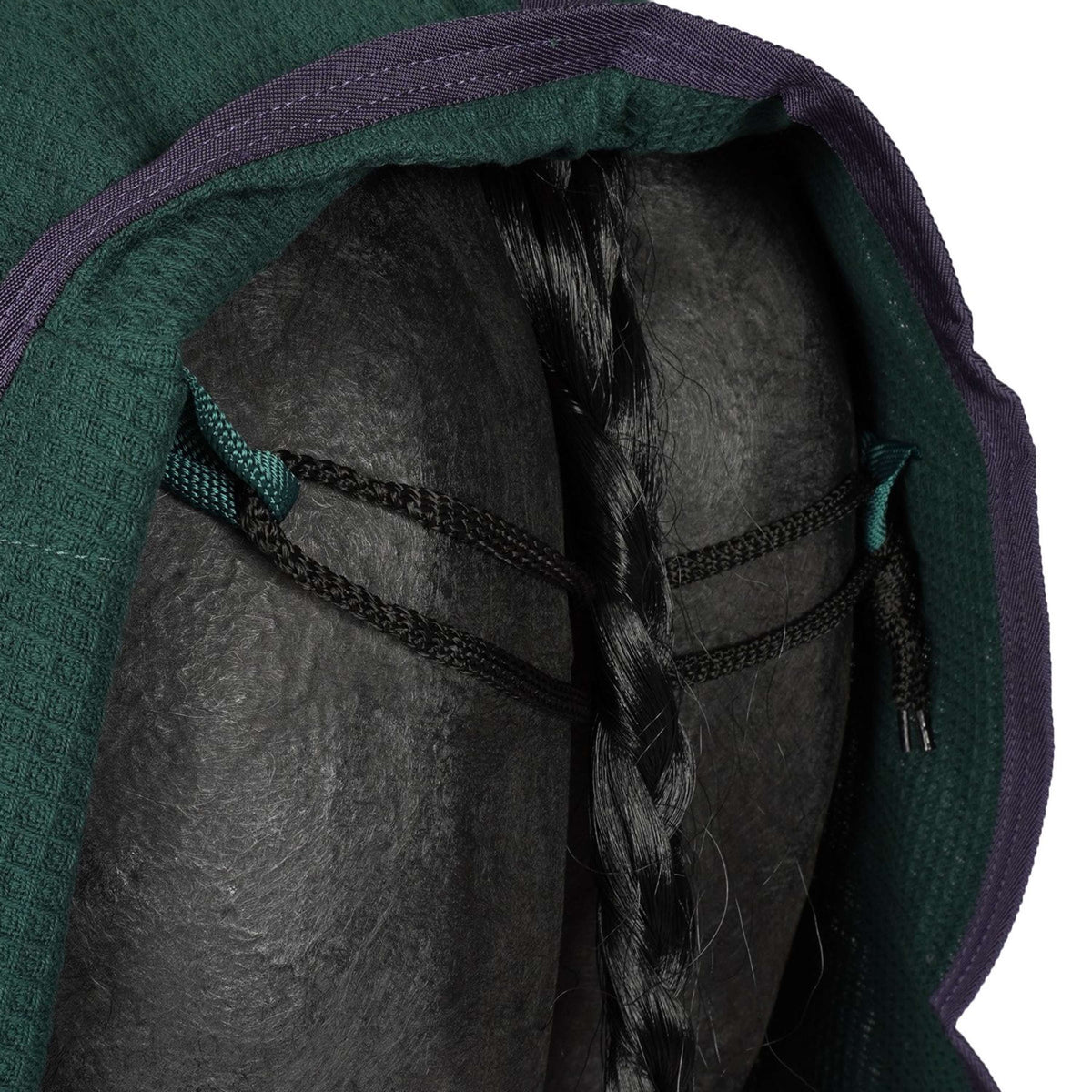 HKM Manta de Establo Oakland Waffeloptik Verde Oscuro